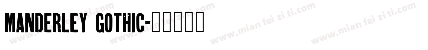 Manderley Gothic字体转换